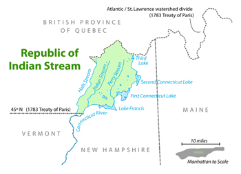 Republic of Indian Stream Map